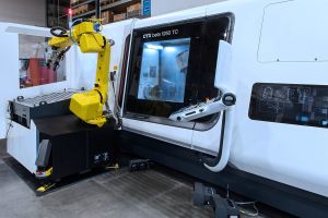 DMG Mori CTX Beta 1250 TC mit Roboterbeschickung, Dreh-Fräszentrum zur vollautomatisierten 6-Seiten-Komplettbearbeitung